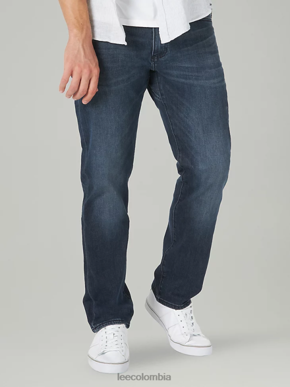 Lee hombres vaqueros de ajuste atlético mvp de movimiento extremo entintado ropa Z6H6F588