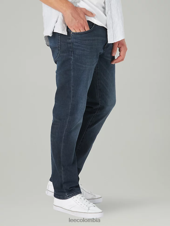 Lee hombres vaqueros de ajuste atlético mvp de movimiento extremo entintado ropa Z6H6F588