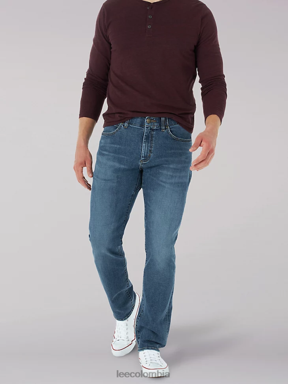 Lee hombres vaqueros de ajuste atlético mvp de movimiento extremo nico ropa Z6H6F585