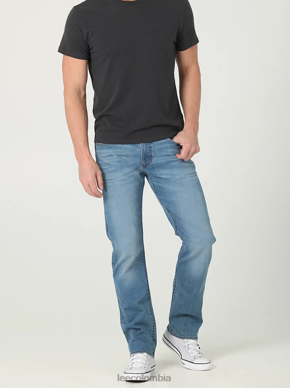 Lee hombres vaqueros rectos ajustados mvp de movimiento extremo barita ropa Z6H6F475