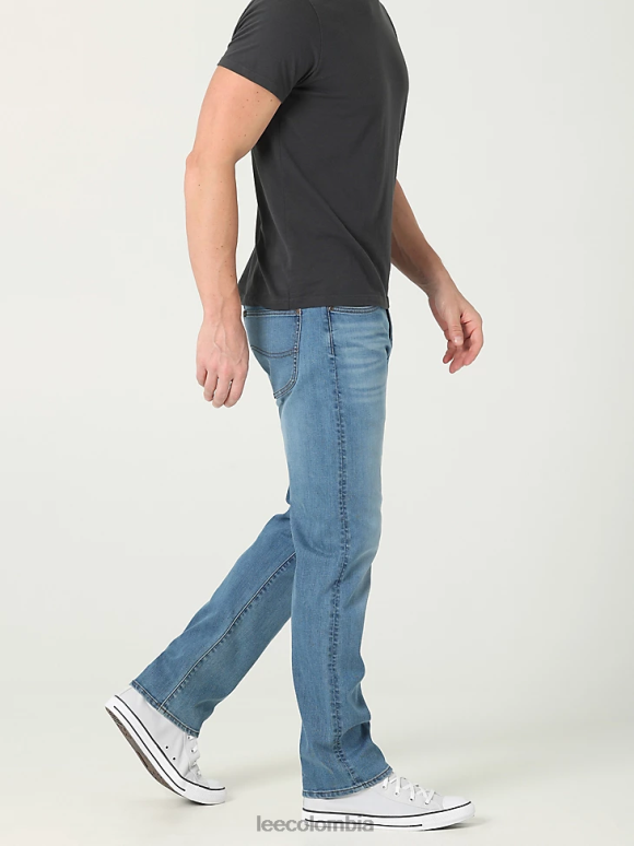 Lee hombres vaqueros rectos ajustados mvp de movimiento extremo barita ropa Z6H6F475