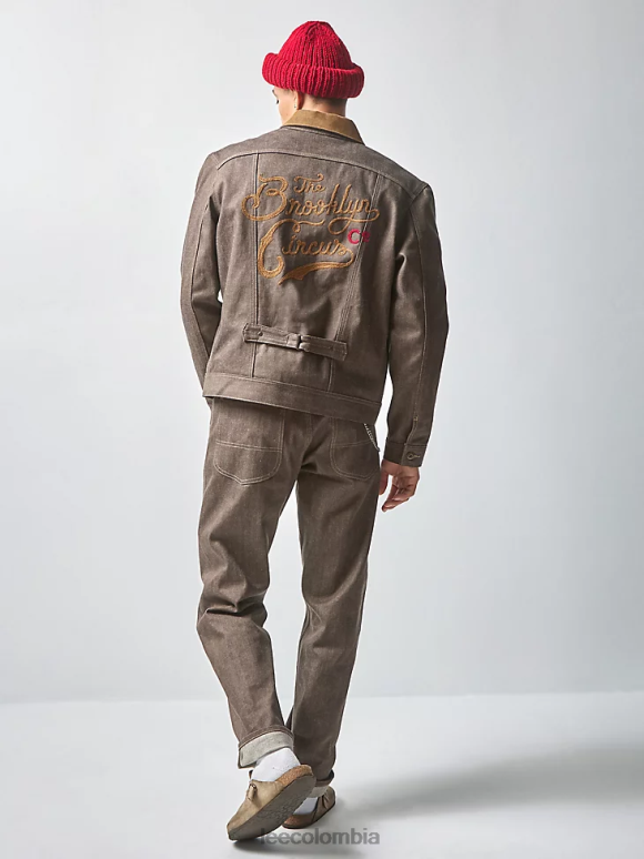 Lee x The Brooklyn Circus hombres jean vaquero 101b con hebilla trasera orillo marrón ropa Z6H6F603