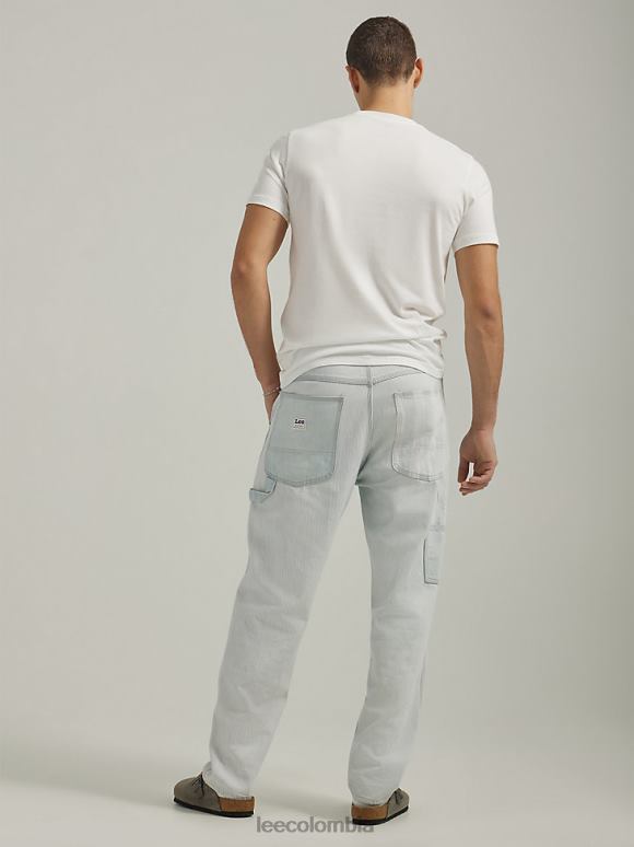 Lee hombres jean carpintero de mezclilla a rayas mezcla de rayas ropa Z6H6F646