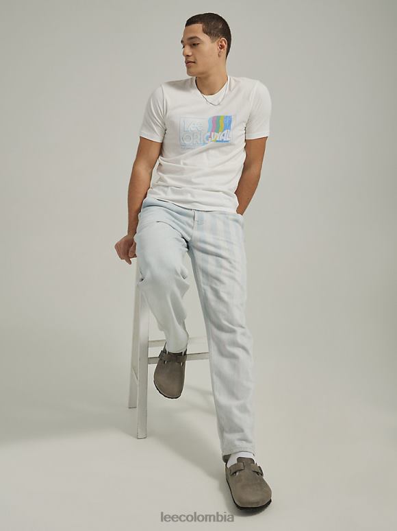 Lee hombres jean carpintero de mezclilla a rayas mezcla de rayas ropa Z6H6F646