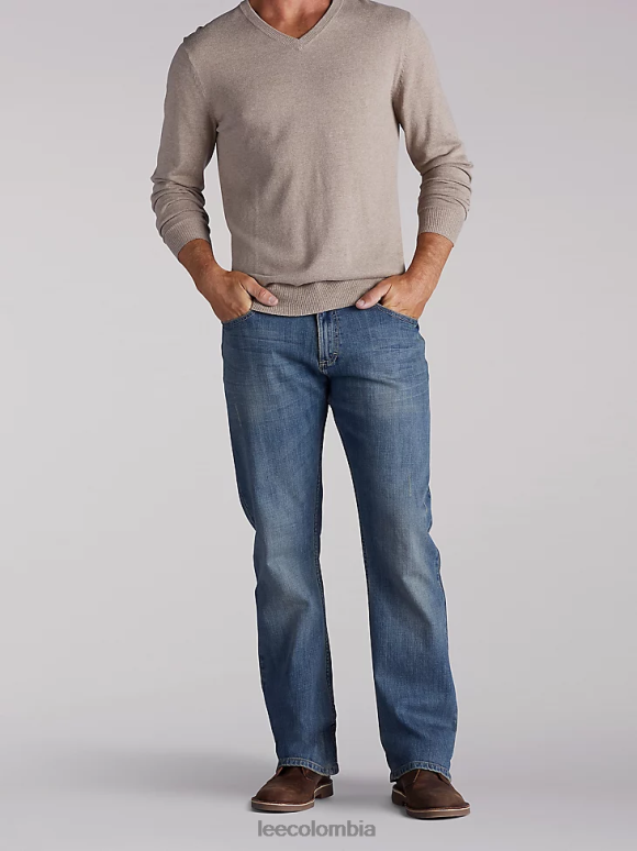 Lee hombres jeans bootcut relajados serie moderna santiago ropa Z6H6F656
