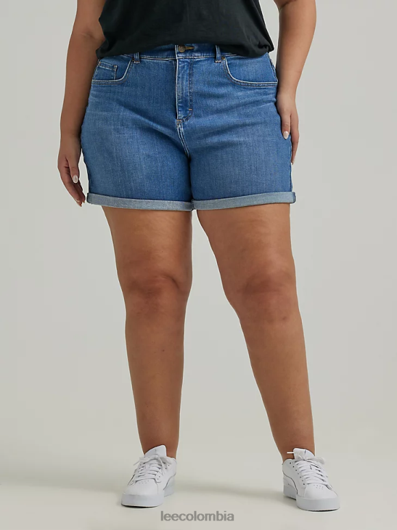 Lee mujer pantalón corto acampanado con puños ultra lux (plus) alturas profundas ropa Z6H6F338