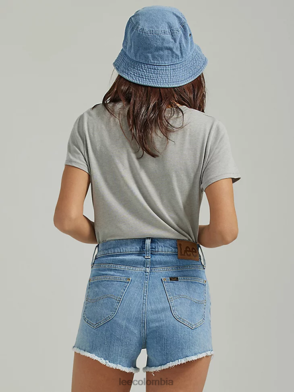 Lee mujer vintage moderno tiro alto corte shorty short mañana noche ropa Z6H6F335