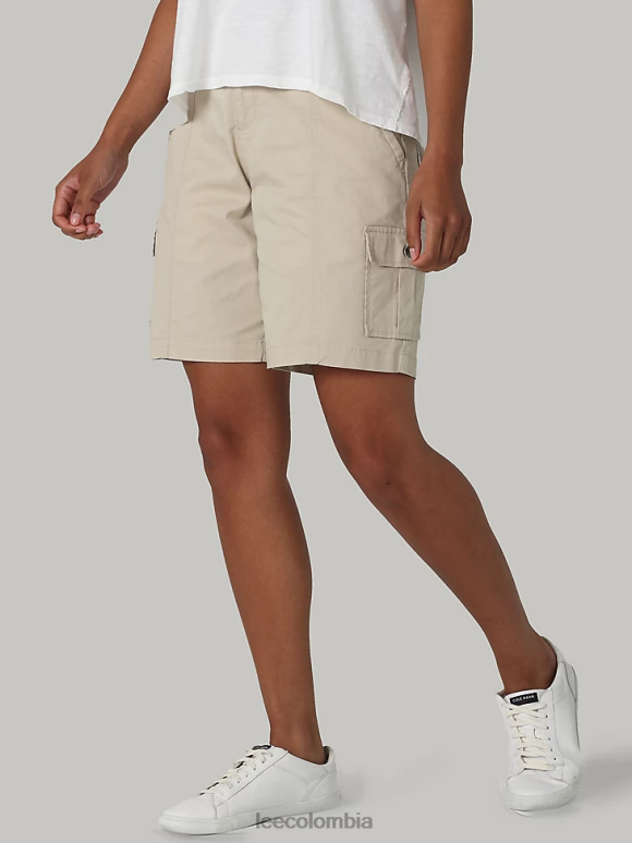 Lee mujer bermudas cargo relajadas ultra lujosas y flexibles beige pionero ropa Z6H6F253