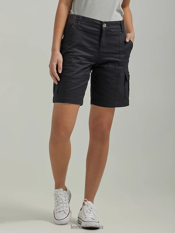 Lee mujer bermudas cargo relajadas ultra lujosas y flexibles negro ropa Z6H6F259