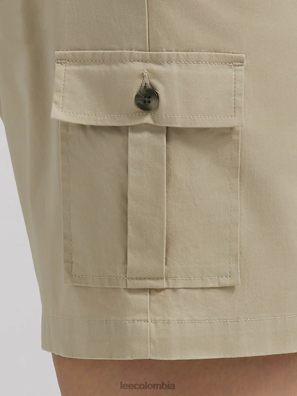 Lee mujer bermudas tipo cargo relajadas ultra lujosas y flexibles para llevar (más) beige pionero ropa Z6H6F266