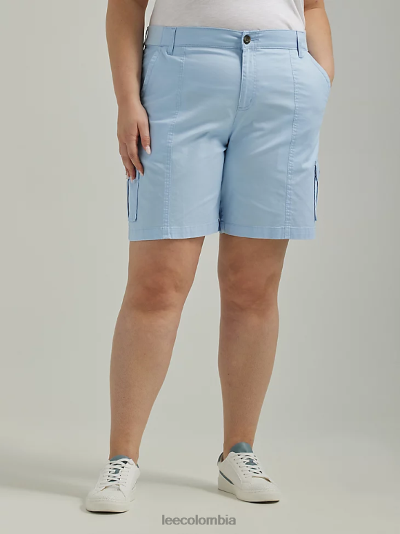Lee mujer bermudas tipo cargo relajadas ultra lujosas y flexibles para llevar (más) cielo azul ropa Z6H6F267