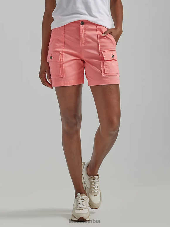 Lee mujer pantalón corto cargo ultra lujoso y relajado y flexible hazme cosquillas melocotón ropa Z6H6F247