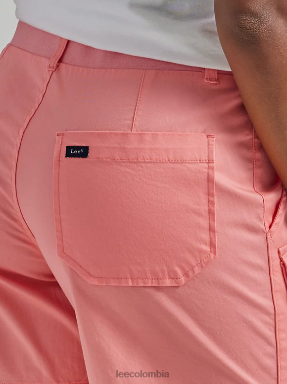 Lee mujer pantalón corto cargo ultra lujoso y relajado y flexible hazme cosquillas melocotón ropa Z6H6F247