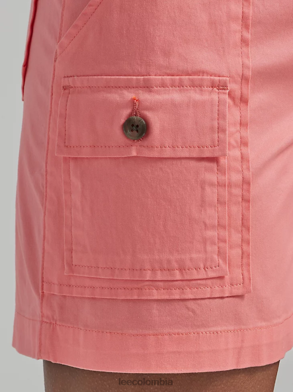 Lee mujer pantalón corto cargo ultra lujoso y relajado y flexible hazme cosquillas melocotón ropa Z6H6F247