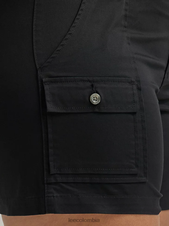 Lee mujer pantalón corto cargo ultra lujoso y relajado y flexible (más) negro ropa Z6H6F284