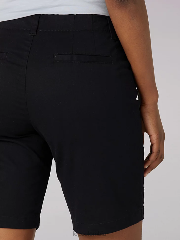 Lee mujer bermudas chinas legendarias de corte regular negro ropa Z6H6F311