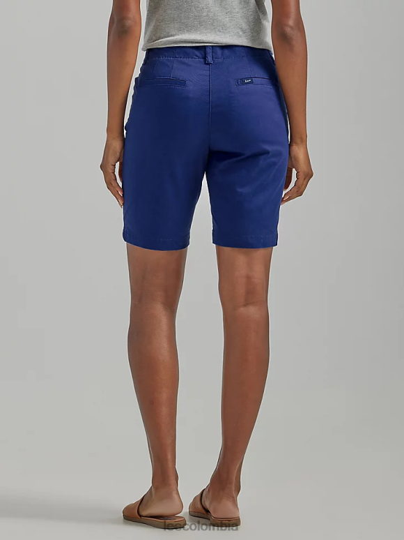 Lee mujer bermudas legendarias de ajuste regular azul medieval ropa Z6H6F306