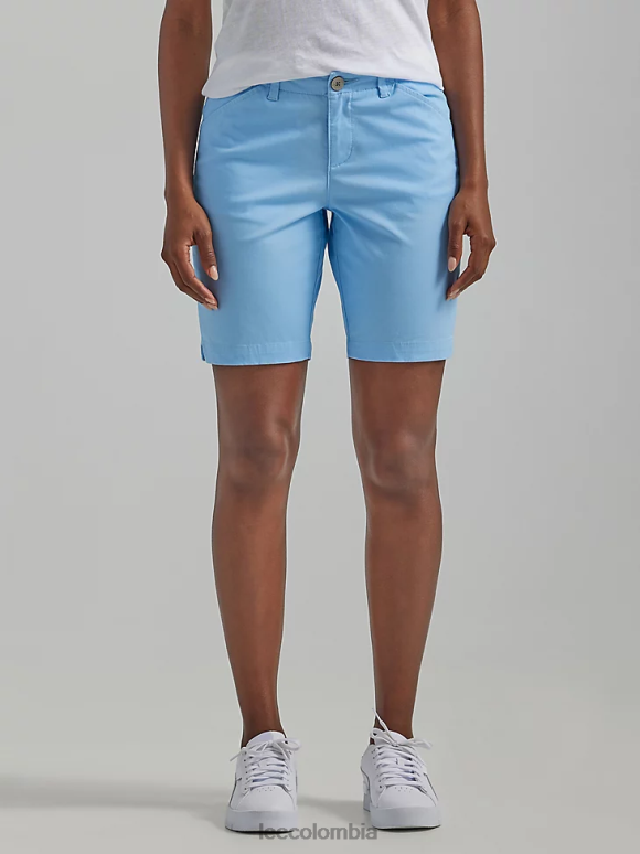 Lee mujer bermudas legendarias de ajuste regular azul ropa Z6H6F303