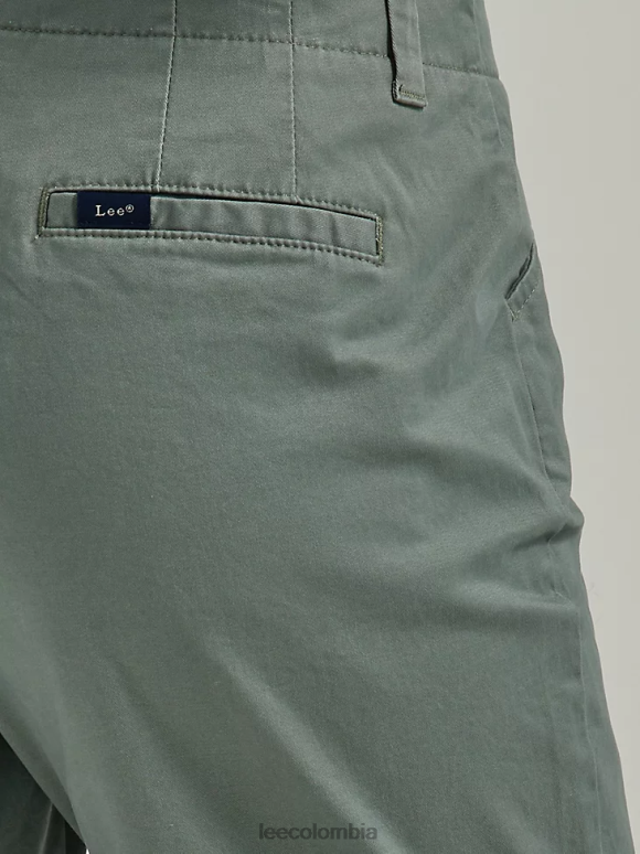 Lee mujer bermudas legendarias de ajuste regular fuerte verde ropa Z6H6F307