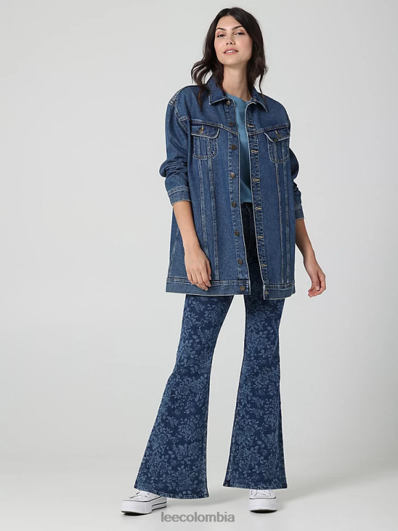 Lee mujer chaqueta de jinete larga colección europea molino de piedra ropa Z6H6F416