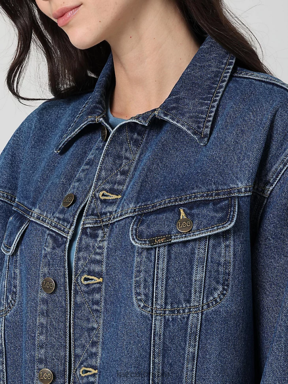 Lee mujer chaqueta de jinete larga colección europea molino de piedra ropa Z6H6F416