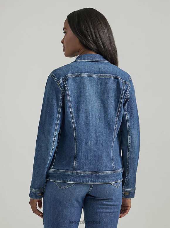 Lee mujer legendaria chaqueta vaquera de corte regular azul destacado ropa Z6H6F414