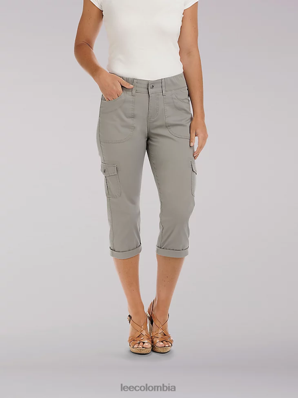 Lee mujer capri cargo austyn de ajuste relajado gris escarcha ropa Z6H6F464