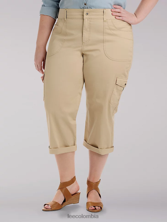 Lee mujer capri cargo austyn de ajuste relajado (más) cafetería ropa Z6H6F468
