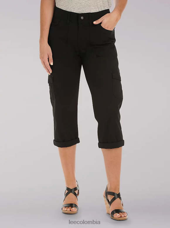 Lee mujer capri cargo austyn de ajuste relajado negro ropa Z6H6F465