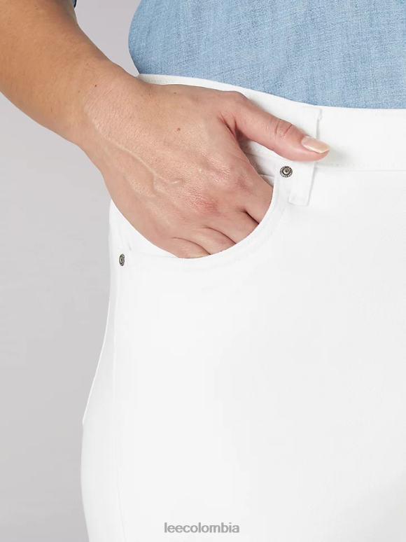 Lee mujer capri de ajuste relajado blanco ropa Z6H6F469
