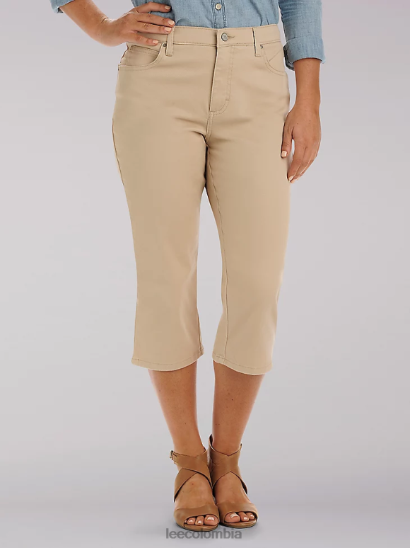 Lee mujer capri de ajuste relajado cafetería ropa Z6H6F470