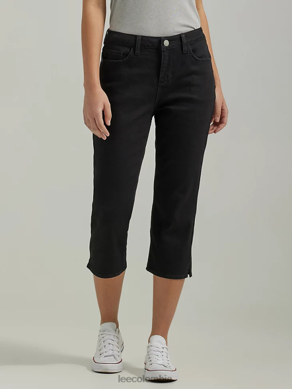 Lee mujer capri legendario de ajuste regular negro ropa Z6H6F442