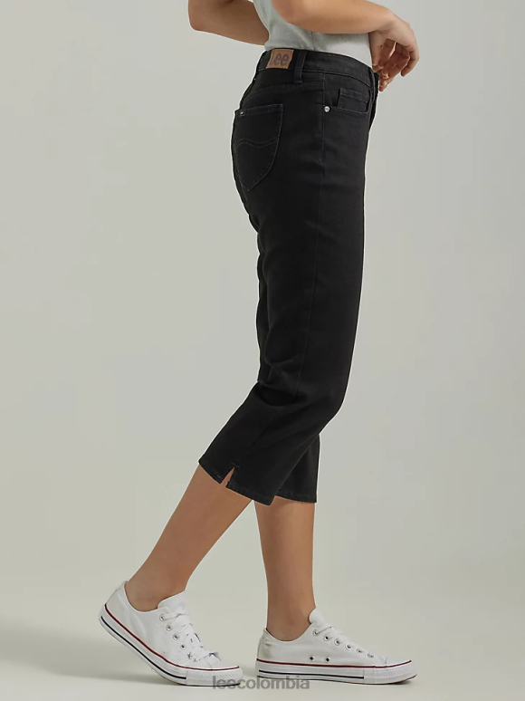 Lee mujer capri legendario de ajuste regular negro ropa Z6H6F442