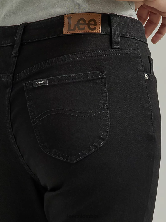 Lee mujer capri legendario de ajuste regular negro ropa Z6H6F442