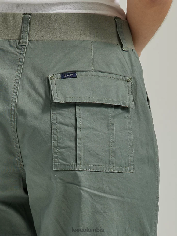 Lee mujer ultra lux con capri cargo relajado y flexible fuerte verde ropa Z6H6F438