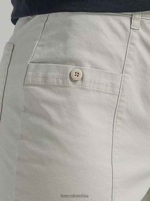 Lee mujer pantalón corto con costuras ultra lux crudo ropa Z6H6F175