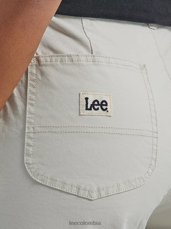Lee mujer pantalón corto con costuras ultra lux crudo ropa Z6H6F175