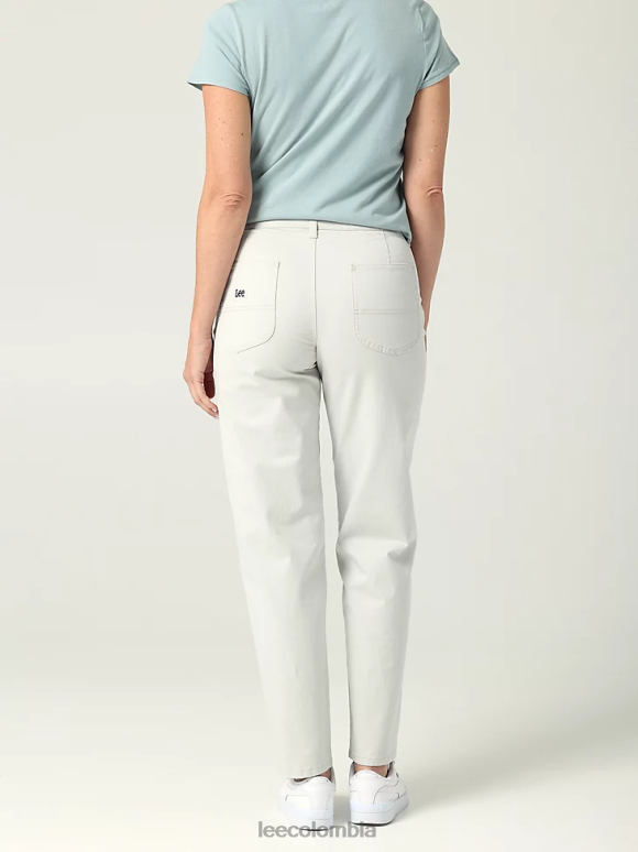 Lee mujer pantalón recto relajado ultra lux humo blanco ropa Z6H6F195