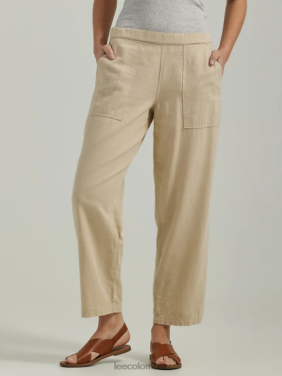 Lee mujer pantalón corto sin cierres ultra lux beige pionero ropa Z6H6F238