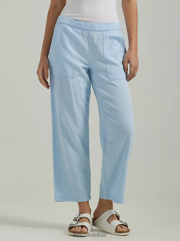 Lee mujer pantalón corto sin cierres ultra lux cielo azul ropa Z6H6F241