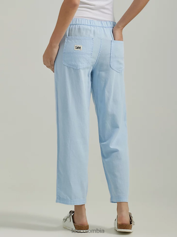 Lee mujer pantalón corto sin cierres ultra lux cielo azul ropa Z6H6F241