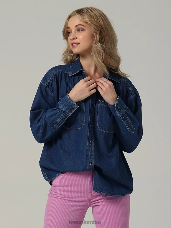 Lee mujer camisa con botones para mujer frontier de la colección europea Kansas ropa Z6H6F405