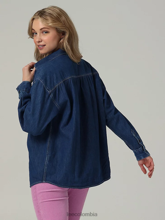 Lee mujer camisa con botones para mujer frontier de la colección europea Kansas ropa Z6H6F405