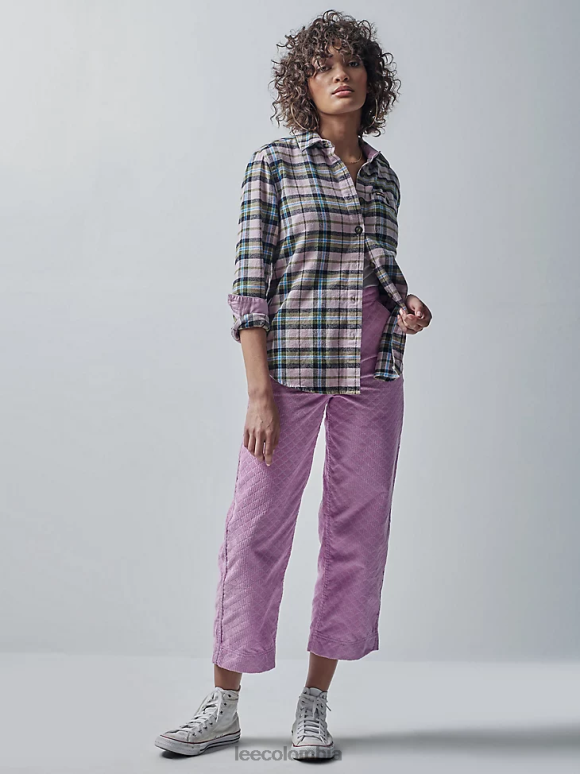 Lee x The Brooklyn Circus mujer sobrecamisa a cuadros cuadros suaves y brumosos ropa Z6H6F402