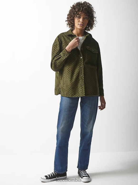 Lee x The Brooklyn Circus mujer sobrecamisa de pana col rizada ropa Z6H6F404
