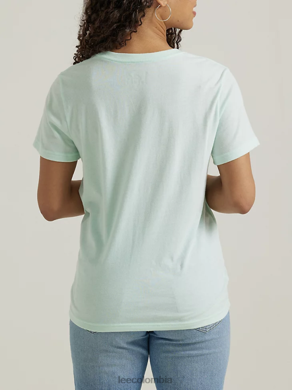 Lee mujer camiseta con estampado de flamenco brezo de vidrio marino ropa Z6H6F343