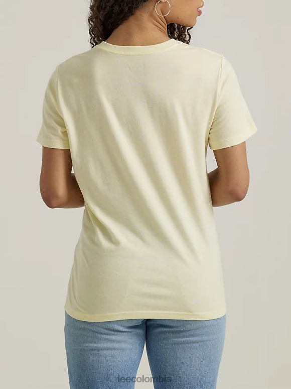 Lee mujer camiseta con estampado de flores brezo bañado por el sol ropa Z6H6F346