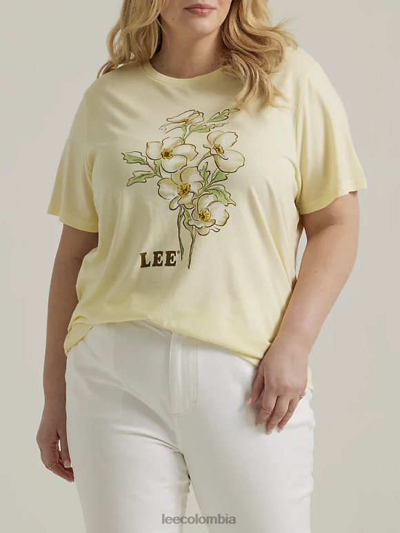 Lee mujer camiseta con estampado de flores (más) brezo bañado por el sol ropa Z6H6F352