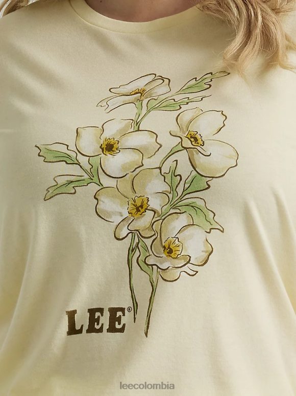 Lee mujer camiseta con estampado de flores (más) brezo bañado por el sol ropa Z6H6F352