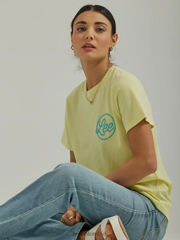 Lee mujer camiseta con gráfico de guión brezo de azufre ropa Z6H6F371